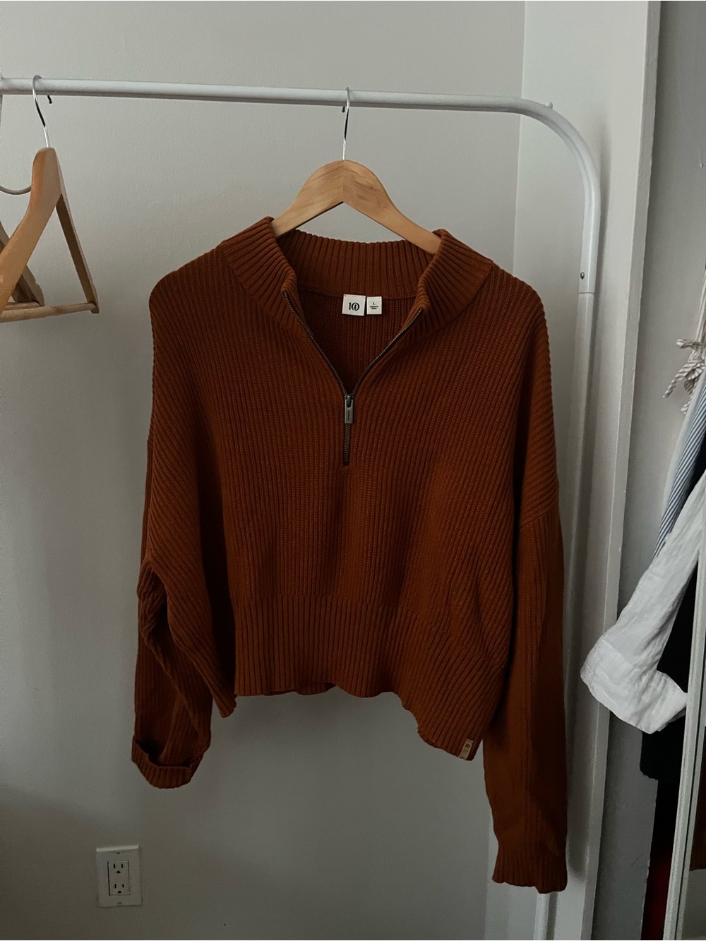 tentree Ribbed Half-Zip Turtleneck Sweater